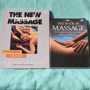 (2)The New Sensual Massage By Gordon Inkeles & Book of Massage By Lucinda Lidell